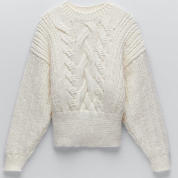 Zara Chunky Cable-knit Sweater - Picture 4 of 5